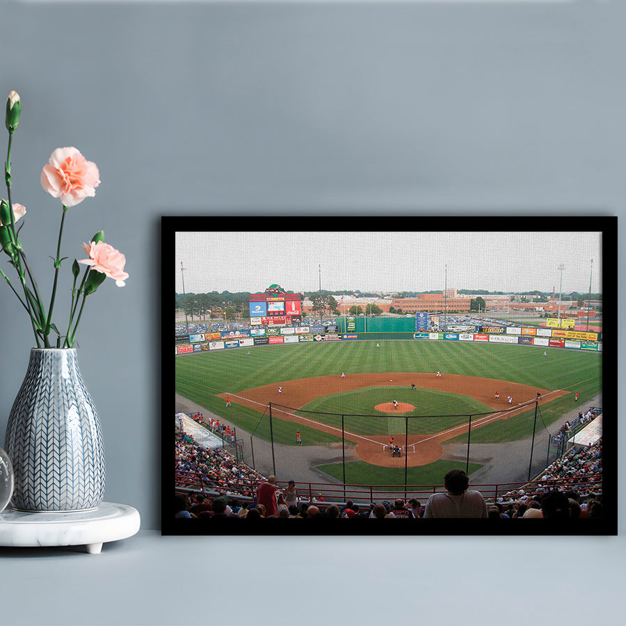 Diamond Stadium, Stadium Canvas, Sport Art, Gift for him, Framed Art Print Wall Decor, Picture Framed