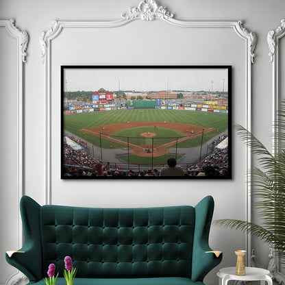 Diamond Stadium, Stadium Canvas, Sport Art, Gift for him, Framed Art Print Wall Decor, Picture Framed