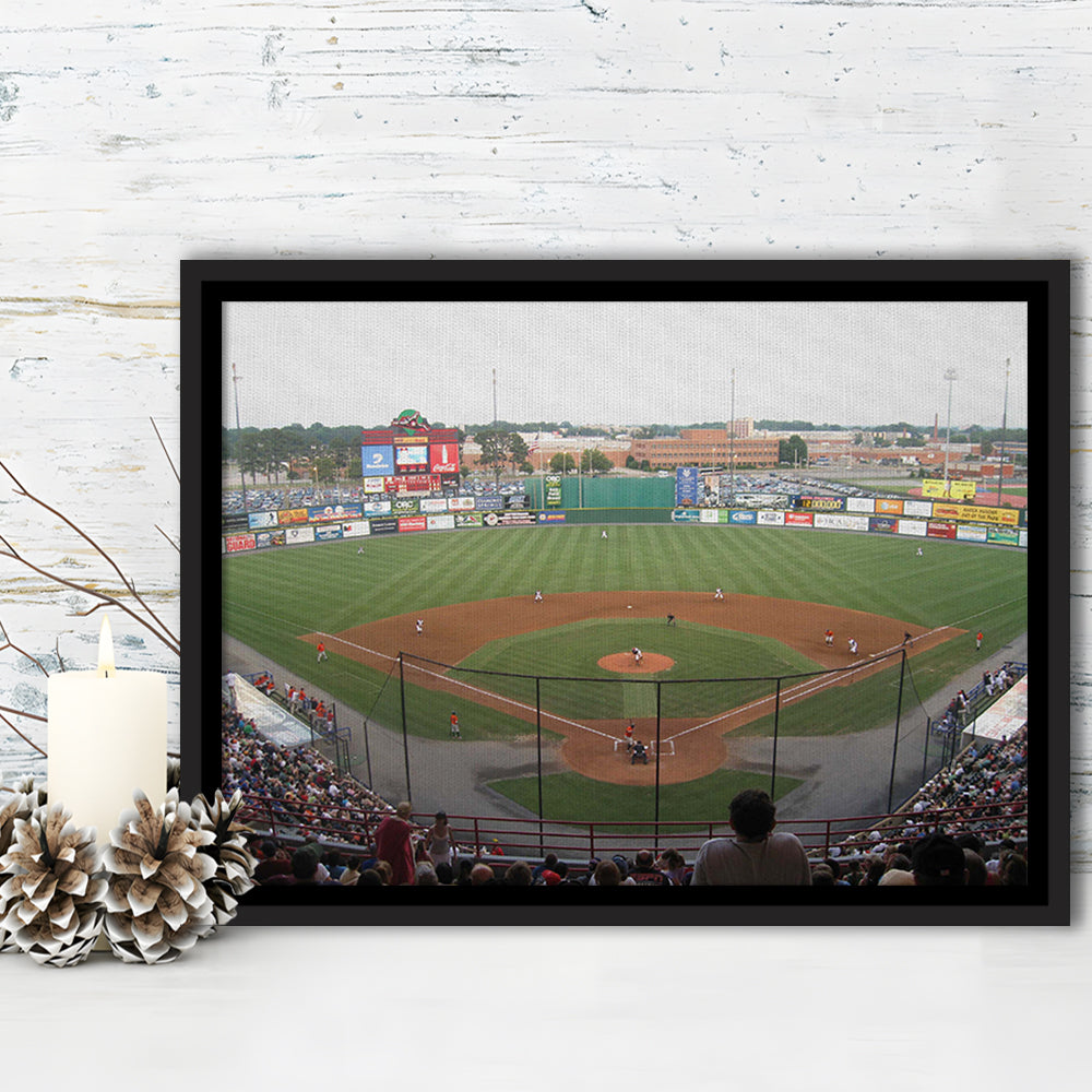 Diamond Stadium, Stadium Canvas, Sport Art, Framed Canvas Print Wall Art, Floating Frame