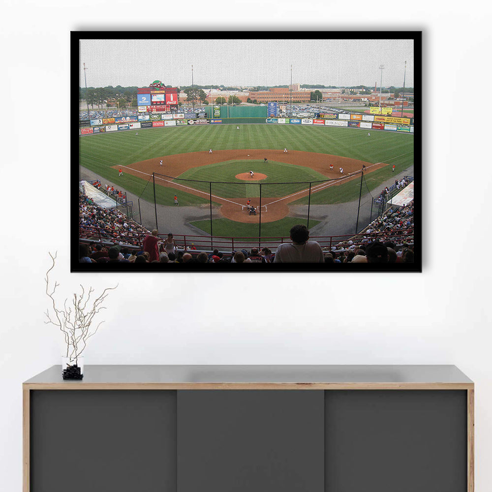 Diamond Stadium, Stadium Canvas, Sport Art, Gift for him, Framed Art Print Wall Decor, Picture Framed