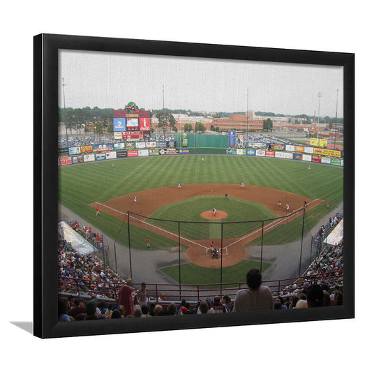 Diamond Stadium, Stadium Canvas, Sport Art, Gift for him, Framed Art Print Wall Decor, Picture Framed