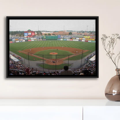 Diamond Stadium, Stadium Canvas, Sport Art, Framed Canvas Print Wall Art, Floating Frame