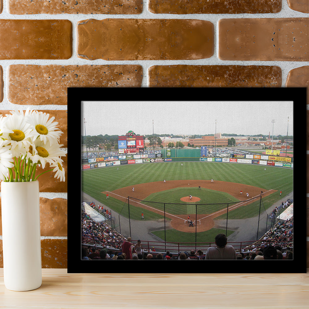 Diamond Stadium, Stadium Canvas, Sport Art, Gift for him, Framed Art Print Wall Decor, Picture Framed