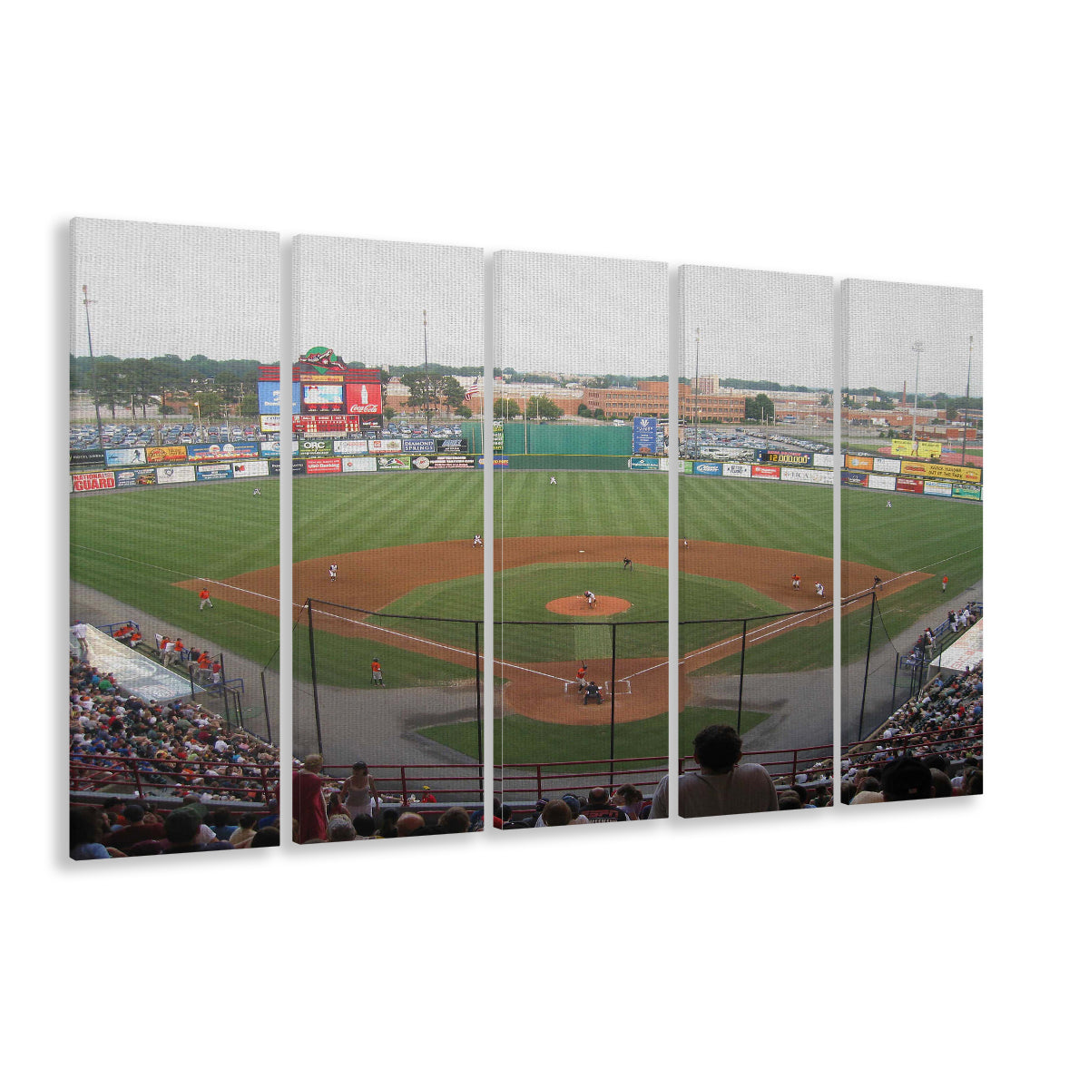 Diamond Stadium, Stadium Canvas, Sport Art, 5 Panel B, Extra Large Canvas, Canvas Print Wall Art