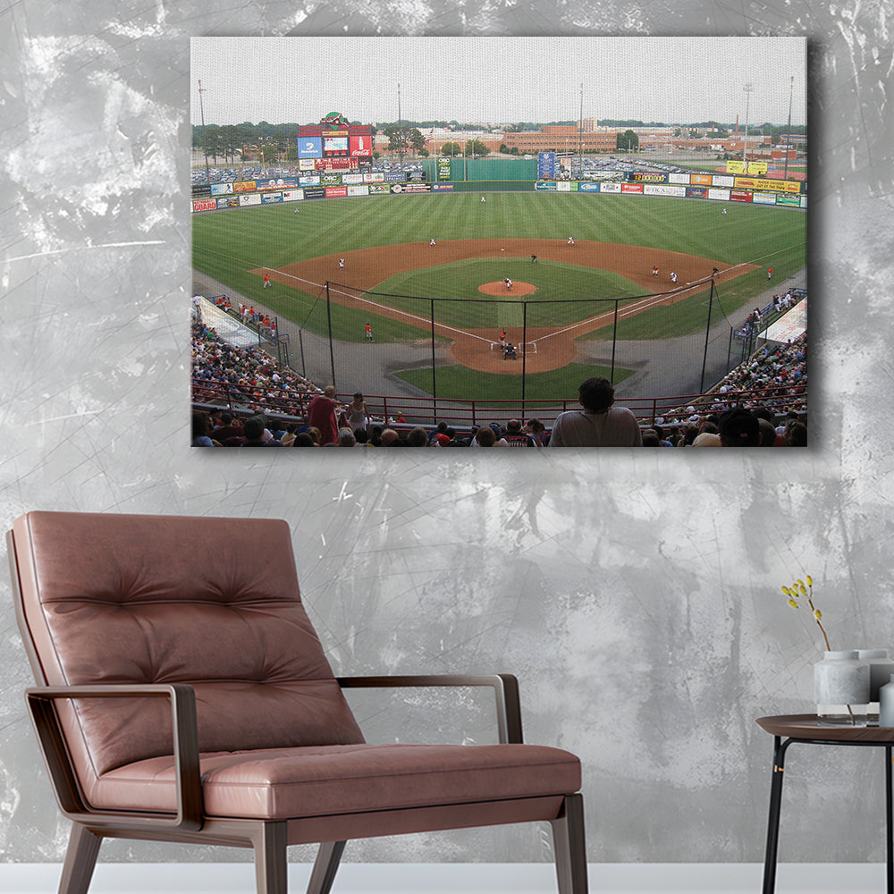 Diamond Stadium, Stadium Canvas, Sport Art, Gift for him, Man Cave Decor, Art Print, Canvas Print Wall Art