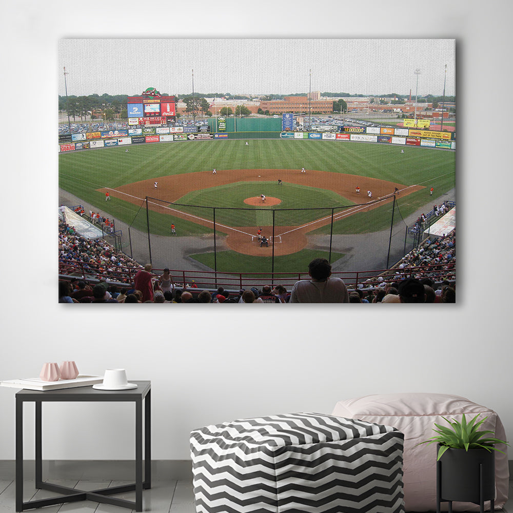 Diamond Stadium, Stadium Canvas, Sport Art, Gift for him, Man Cave Decor, Art Print, Canvas Print Wall Art
