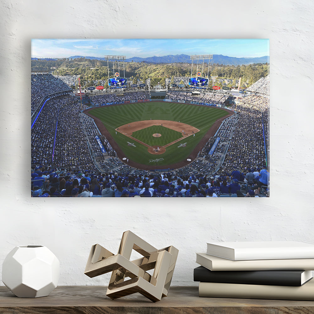 Dodger Stadium La, Stadium Canvas, Sport Art, Gift for him, Man Cave Decor, Art Print, Canvas Print Wall Art