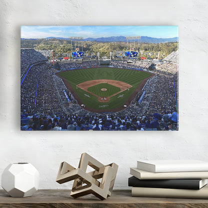 Dodger Stadium La, Stadium Canvas, Sport Art, Gift for him, Man Cave Decor, Art Print, Canvas Print Wall Art