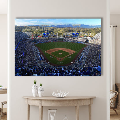Dodger Stadium La, Stadium Canvas, Sport Art, Gift for him, Man Cave Decor, Art Print, Canvas Print Wall Art