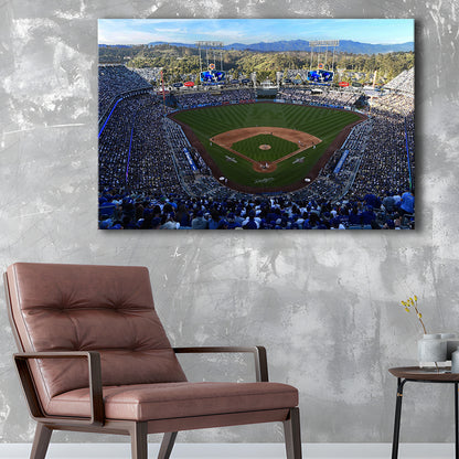 Dodger Stadium La, Stadium Canvas, Sport Art, Gift for him, Man Cave Decor, Art Print, Canvas Print Wall Art