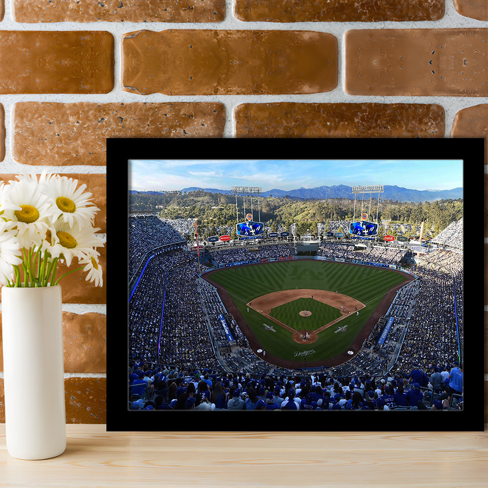 Dodger Stadium La, Stadium Canvas, Sport Art, Gift for him, Framed Art Print Wall Decor, Picture Framed