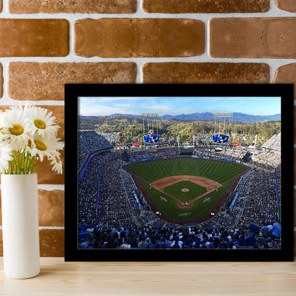 Dodger Stadium La, Stadium Canvas, Sport Art, Gift for him, Framed Art Print Wall Decor, Picture Framed