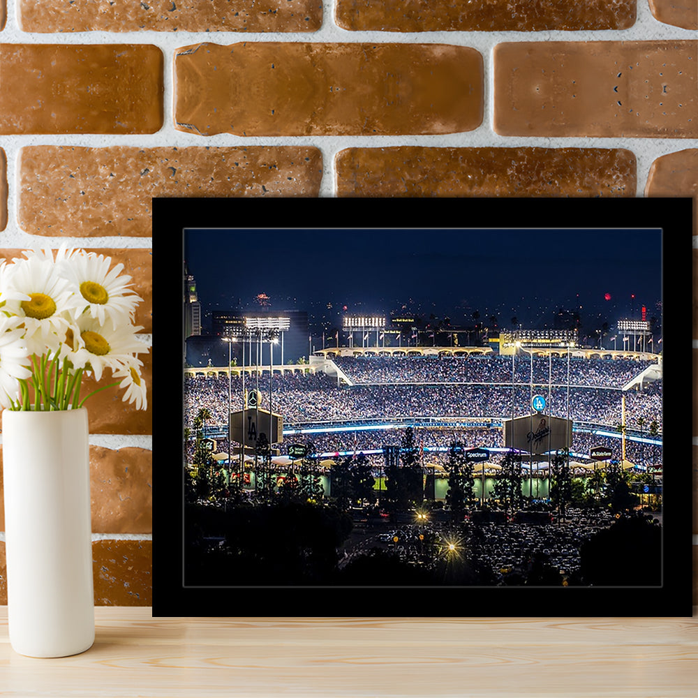 Dodger Stadium Los Angeles California At Night Panoramic LargeArt Prints, Framed Art Print, Picture Framed