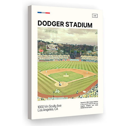 Dodger Stadium Print, LA Dodgers Stadium Canvas Art, Fan Gifts, Sport Art, Canvas Print Wall Art