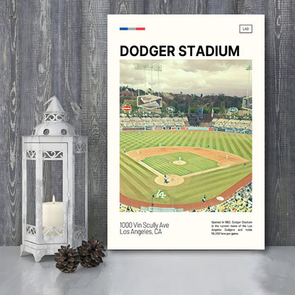 Dodger Stadium Print, LA Dodgers Stadium Canvas Art, Fan Gifts, Sport Art, Canvas Print Wall Art