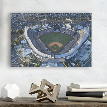 Dodger Stadium, Stadium Canvas, Sport Art, Fan Gifts, Man Cave Decor, Art Print, Canvas Print Wall Art