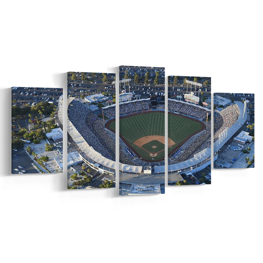 Dodger Stadium, Stadium Canvas, Sport Art, Fan Gifts, 5 Panel, Large Canvas, Canvas Print Wall Art