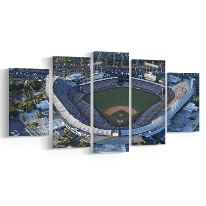 Dodger Stadium, Stadium Canvas, Sport Art, Fan Gifts, 5 Panel, Large Canvas, Canvas Print Wall Art