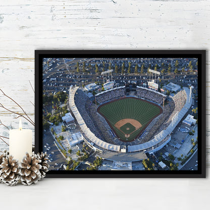 Dodger Stadium, Stadium Canvas, Sport Art, Fan Gifts, Framed Canvas Print Wall Art, Floating Frame