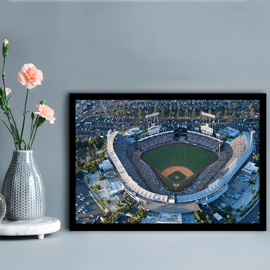 Dodger Stadium, Stadium Canvas, Sport Art, Fan Gifts, Framed Art Print Wall Decor, Picture Framed