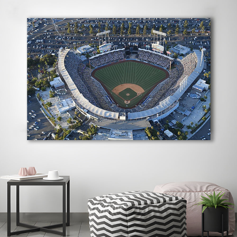 Dodger Stadium, Stadium Canvas, Sport Art, Fan Gifts, Man Cave Decor, Art Print, Canvas Print Wall Art