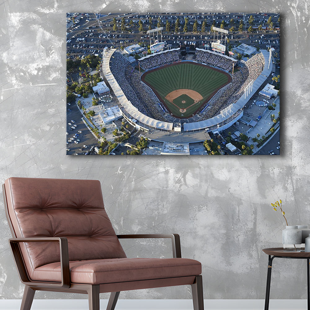 Dodger Stadium, Stadium Canvas, Sport Art, Fan Gifts, Man Cave Decor, Art Print, Canvas Print Wall Art
