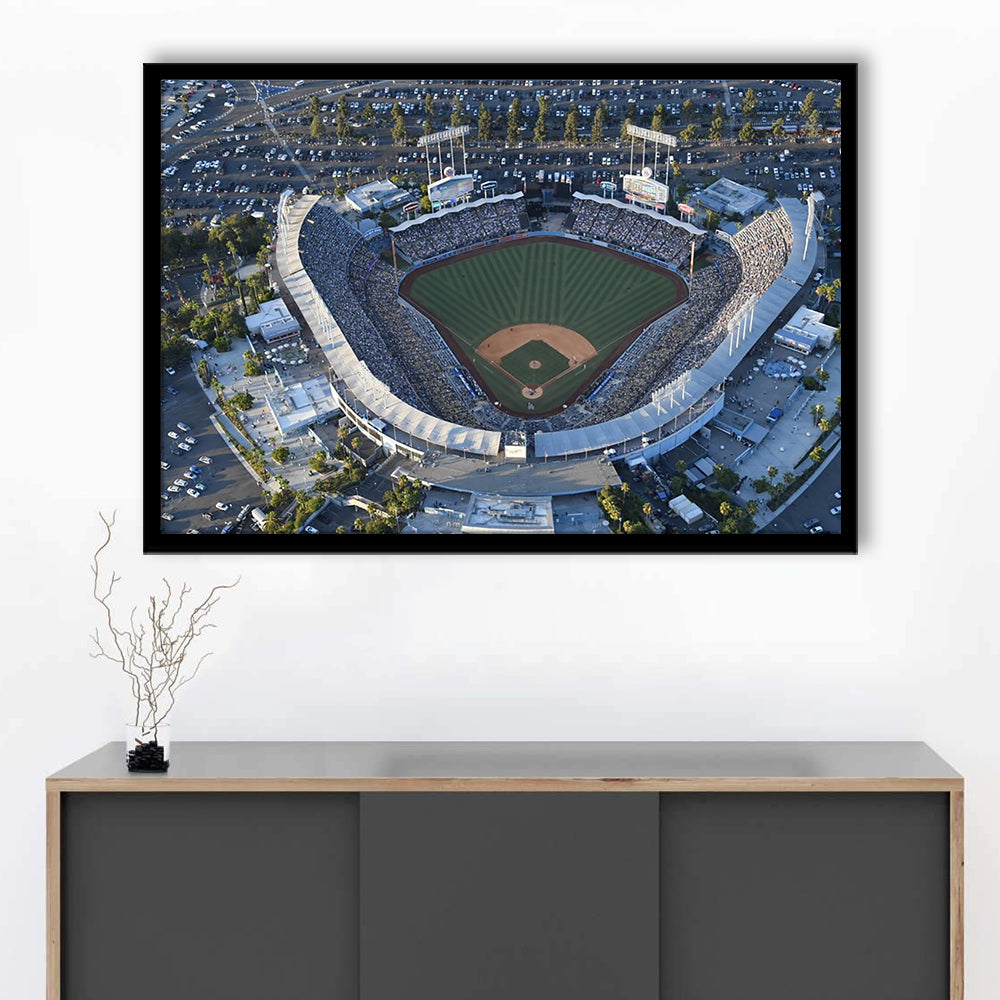 Dodger Stadium, Stadium Canvas, Sport Art, Fan Gifts, Framed Art Print Wall Decor, Picture Framed