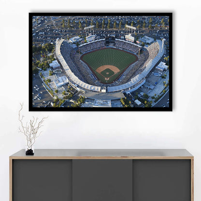 Dodger Stadium, Stadium Canvas, Sport Art, Fan Gifts, Framed Art Print Wall Decor, Picture Framed