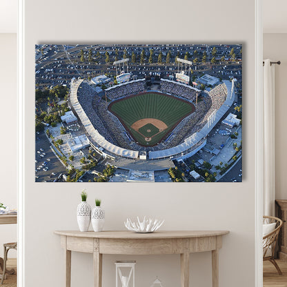 Dodger Stadium, Stadium Canvas, Sport Art, Fan Gifts, Man Cave Decor, Art Print, Canvas Print Wall Art