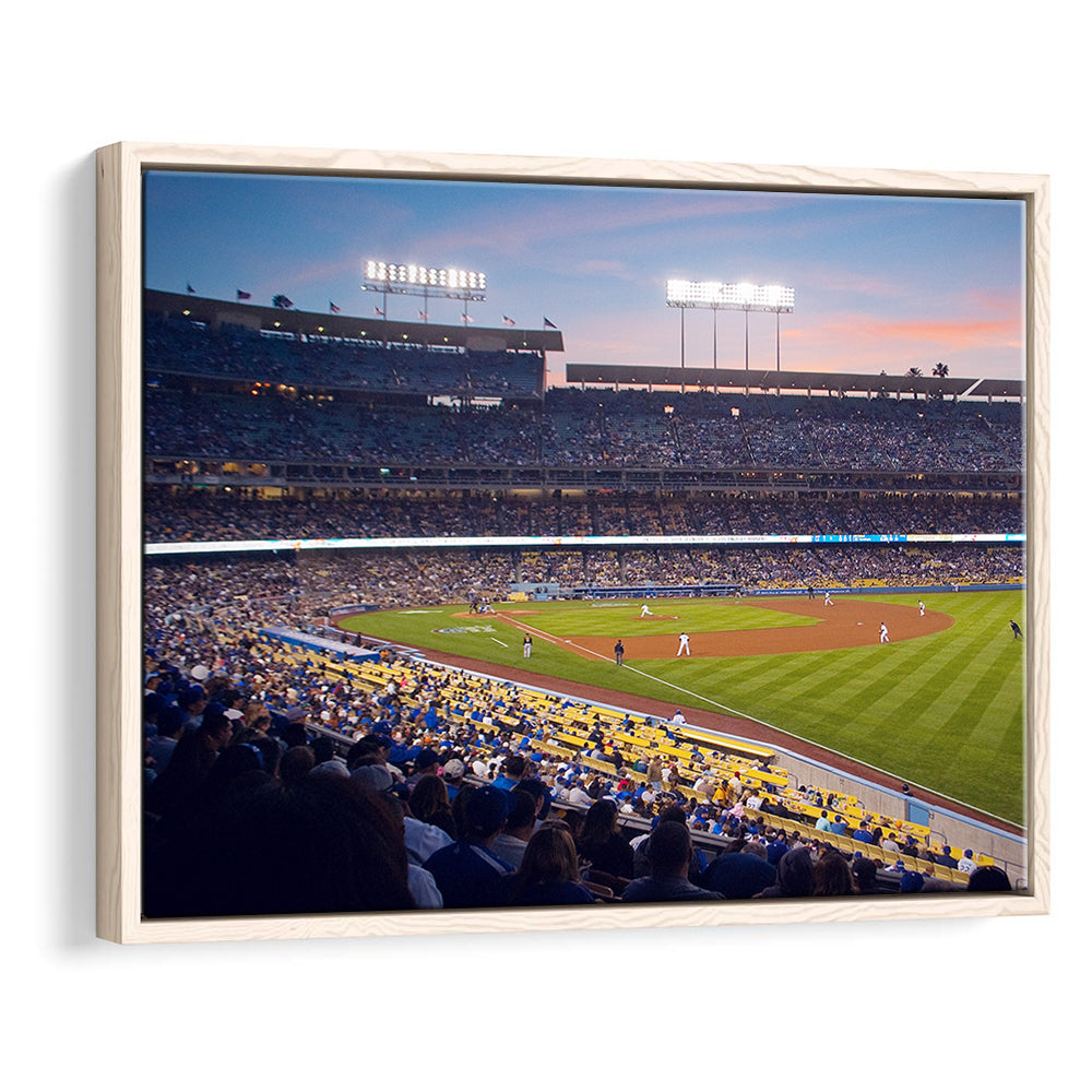 Dodgers La Stadium, Stadium Canvas, Sport Art, Framed Canvas Print Wall Art, Floating Frame
