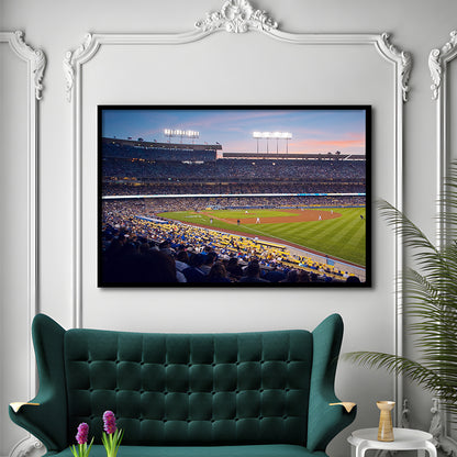 Dodgers La Stadium, Stadium Canvas, Sport Art, Gift for him, Framed Art Print Wall Decor, Picture Framed