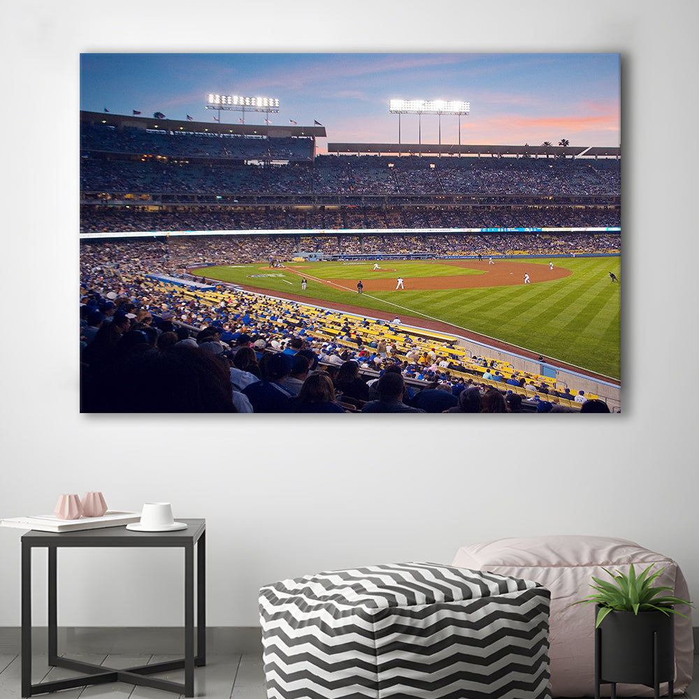 Dodgers La Stadium, Stadium Canvas, Sport Art, Gift for him, Man Cave Decor, Art Print, Canvas Print Wall Art