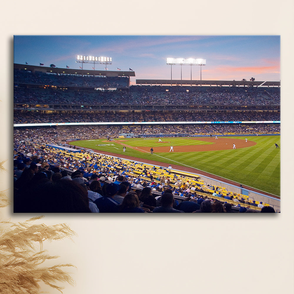 Dodgers La Stadium, Stadium Canvas, Sport Art, Gift for him, Man Cave Decor, Art Print, Canvas Print Wall Art