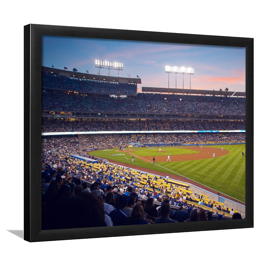 Dodgers La Stadium, Stadium Canvas, Sport Art, Gift for him, Framed Art Print Wall Decor, Picture Framed