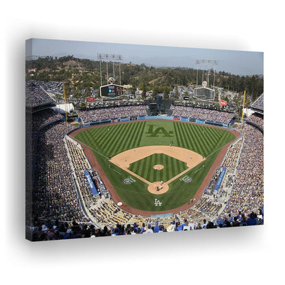 Dodgers Stadium, Stadium Canvas, Sport Art, Gift for him, Man Cave Decor, Art Print, Canvas Print Wall Art