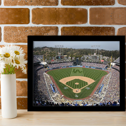 Dodgers Stadium, Stadium Canvas, Sport Art, Gift for him, Framed Art Print Wall Decor, Picture Framed