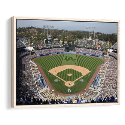 Dodgers Stadium, Stadium Canvas, Sport Art, Framed Canvas Print Wall Art, Floating Frame