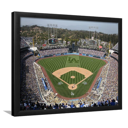 Dodgers Stadium, Stadium Canvas, Sport Art, Gift for him, Framed Art Print Wall Decor, Picture Framed
