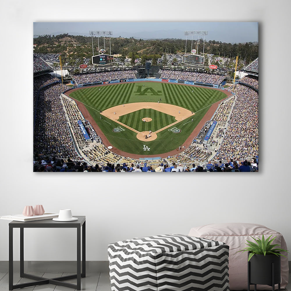 Dodgers Stadium, Stadium Canvas, Sport Art, Gift for him, Man Cave Decor, Art Print, Canvas Print Wall Art