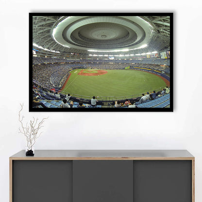 Dome Osaka Outfield, Stadium Canvas, Sport Art, Gift for him, Framed Art Print Wall Decor, Picture Framed