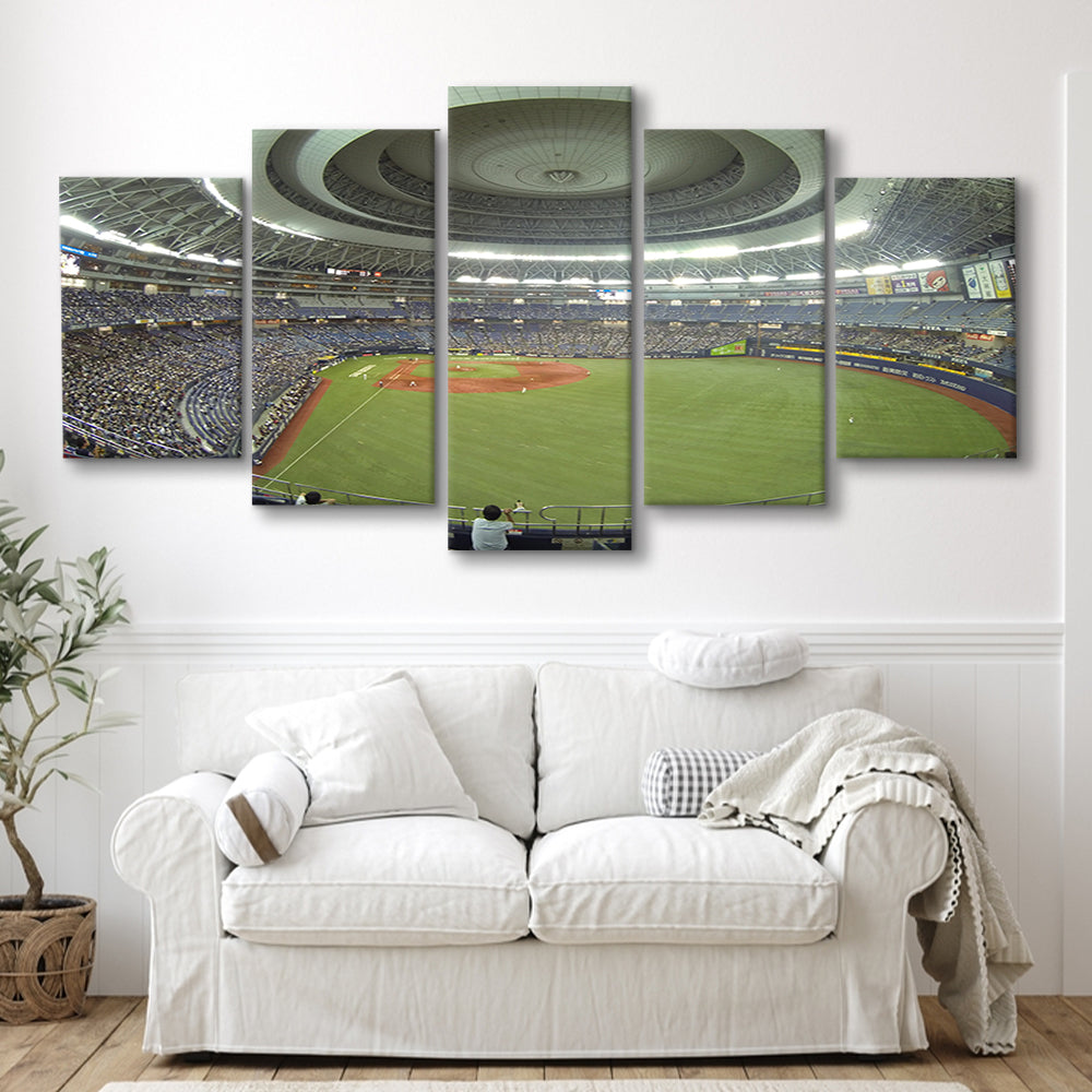 Dome Osaka Outfield, Stadium Canvas, Sport Art, Gift for him, 5 Panel, Large Canvas, Canvas Print Wall Art