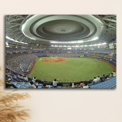 Dome Osaka Outfield, Stadium Canvas, Sport Art, Gift for him, Man Cave Decor, Art Print, Canvas Print Wall Art