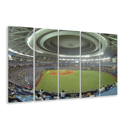Dome Osaka Outfield, Stadium Canvas, Sport Art, 5 Panel B, Extra Large Canvas, Canvas Print Wall Art
