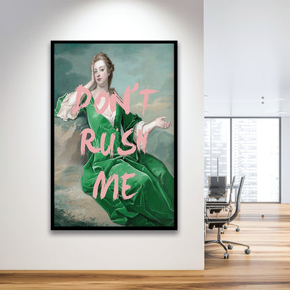 Don'T Rush Me Altered Wall Art, Framed Picture Print,, Framed Art Prints Wall Decor