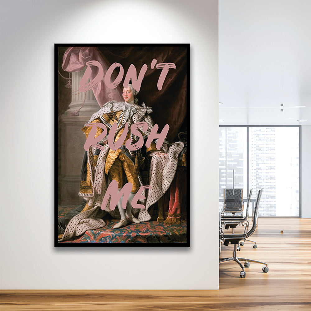 Don'T Rush Me Art Print, Bedroom Print, Pink Print, Art Print Decor, Framed Art Prints Wall Decor