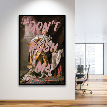 Don'T Rush Me Art Print, Bedroom Print, Pink Print, Art Print Decor, Framed Art Prints Wall Decor