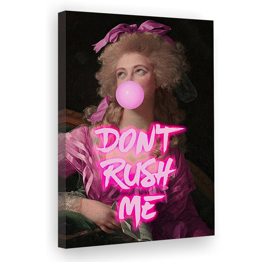 Don'T Rush Me Art Print, Maximalist Decor, Neon Print, Canvas Prints Wall Art