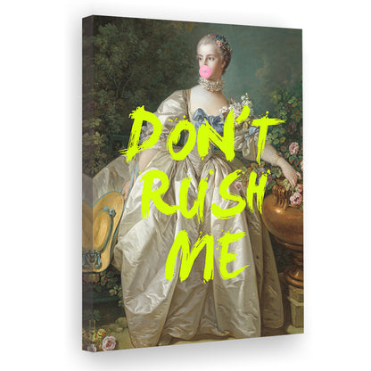 Don'T Rush Me Blue Dress, Canvas Art Print Decor, Painting Art, Canvas Prints Wall Art