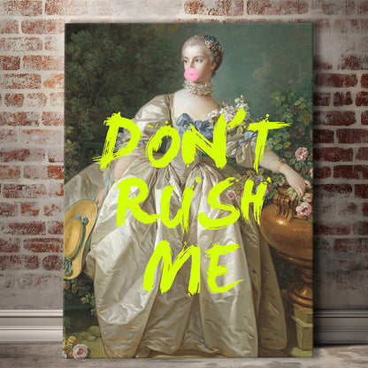 Don'T Rush Me Blue Dress, Canvas Art Print Decor, Painting Art, Canvas Prints Wall Art