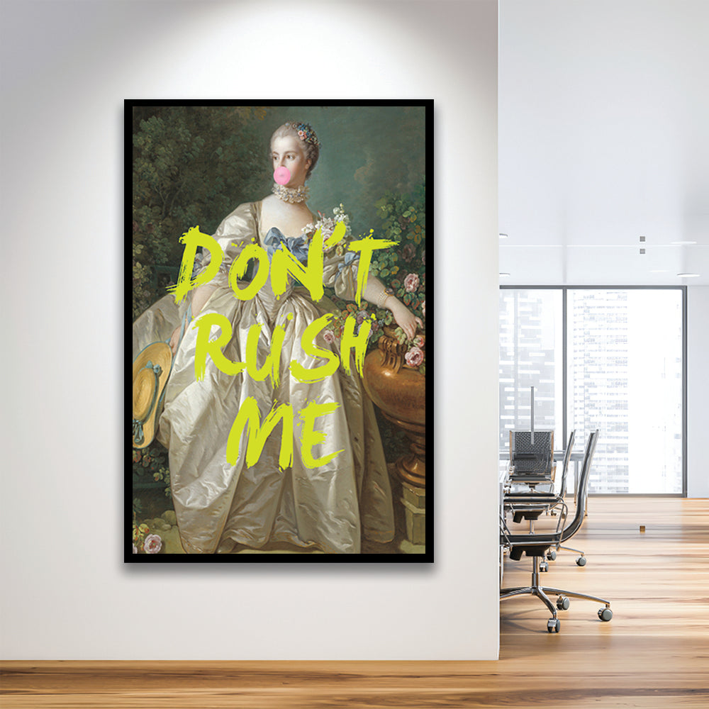 Don'T Rush Me Blue Dress, Framed Picture Print,, Framed Art Prints Wall Decor